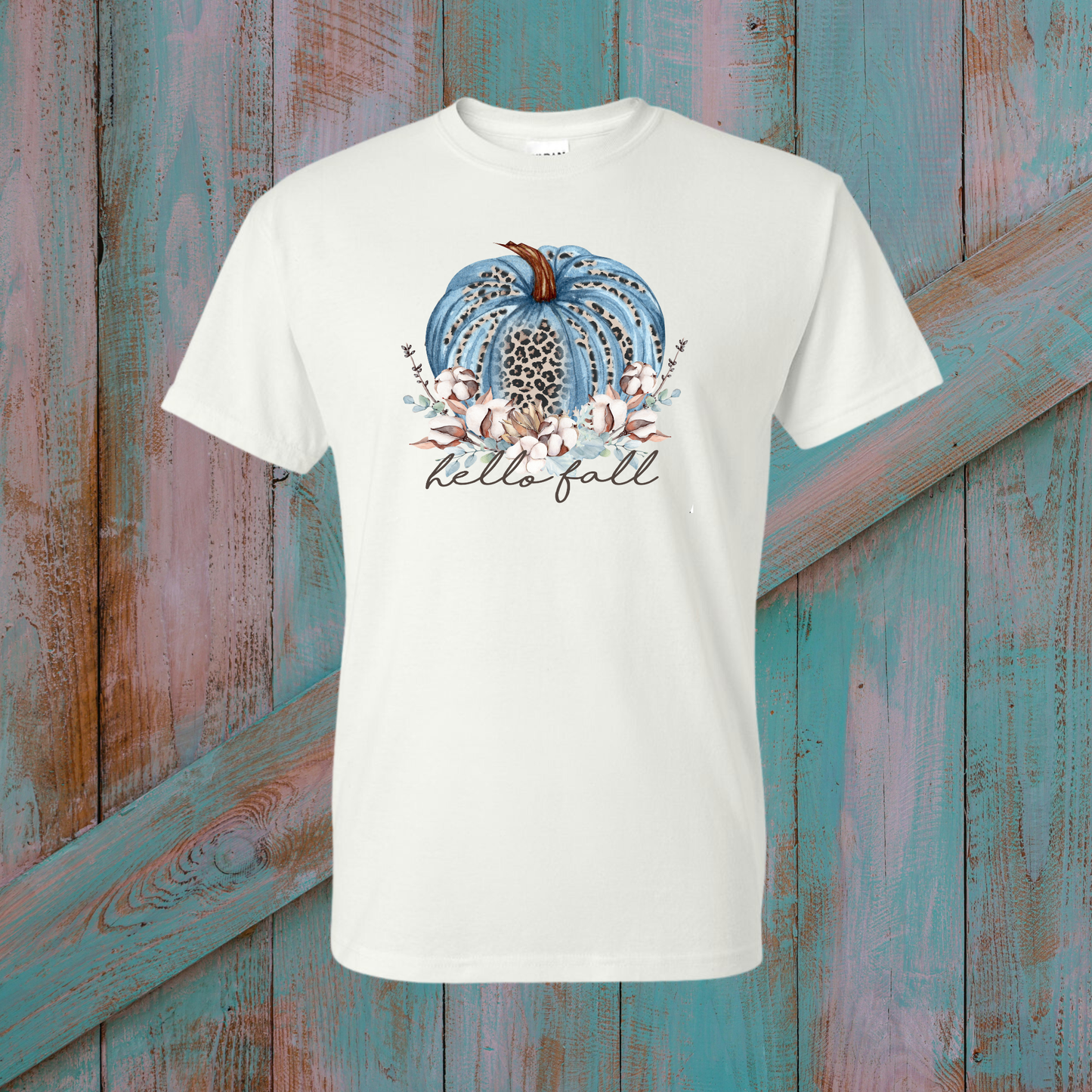 Hello Fall Design Graphic T-Shirt