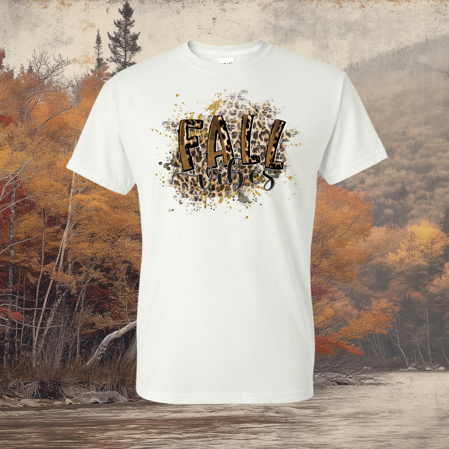 Fall Vibes Design Graphic T-Shirt