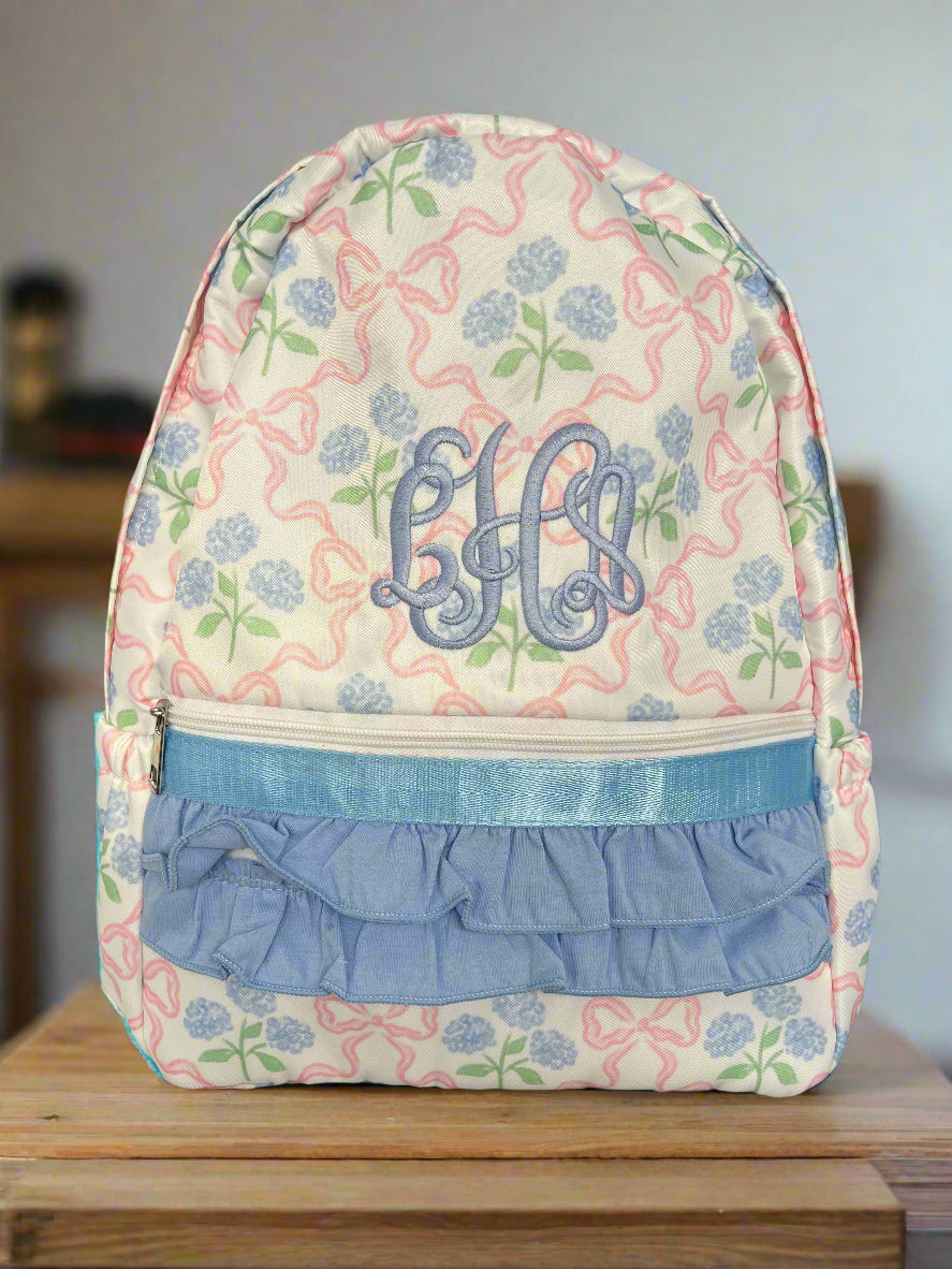 Coquette Bow/Floral Kids/Teens and Ladies Backpack