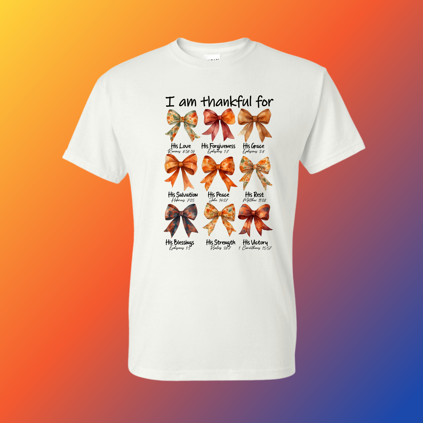 I Am Thankful For Design Graphic T-Shirt