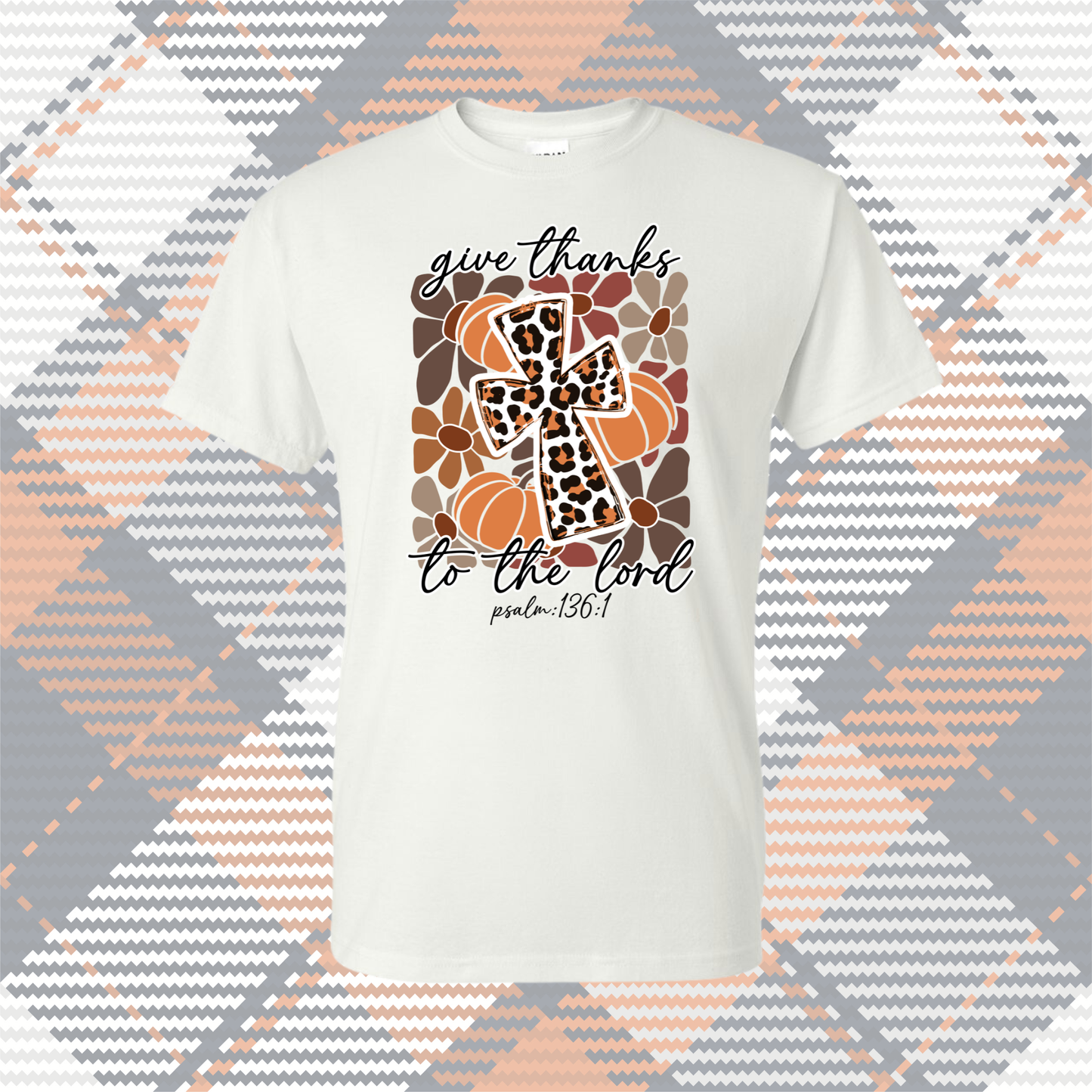 Give Thanks To The Lord Design Graphic T-Shirt