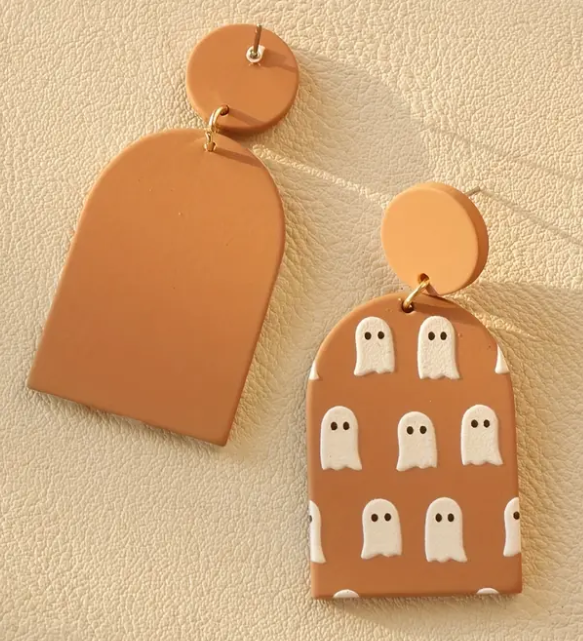 BOO Ghost Dangle Earrings