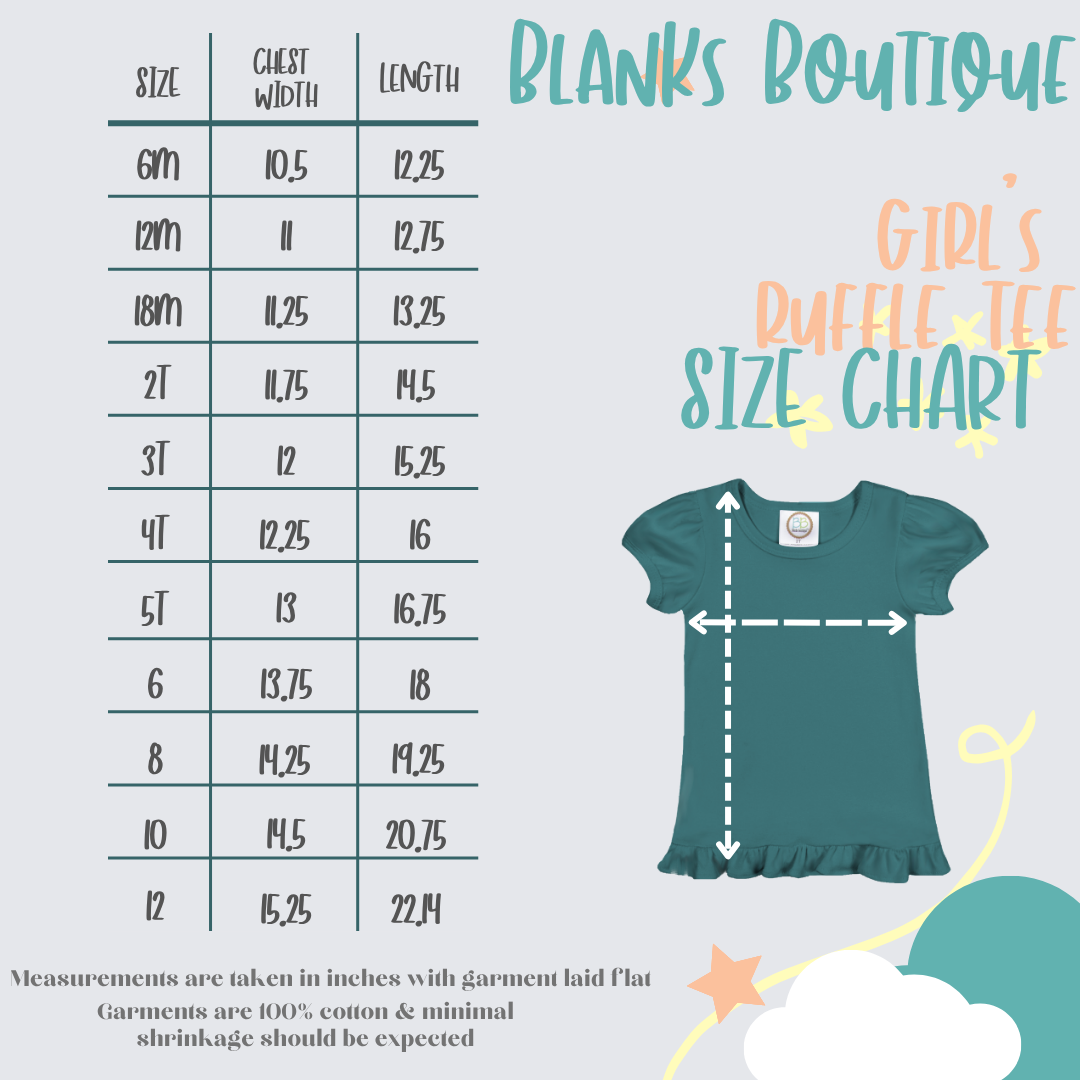 BOW FLAG PATRIOTIC GIRL EMBROIDERED T-SHIRT