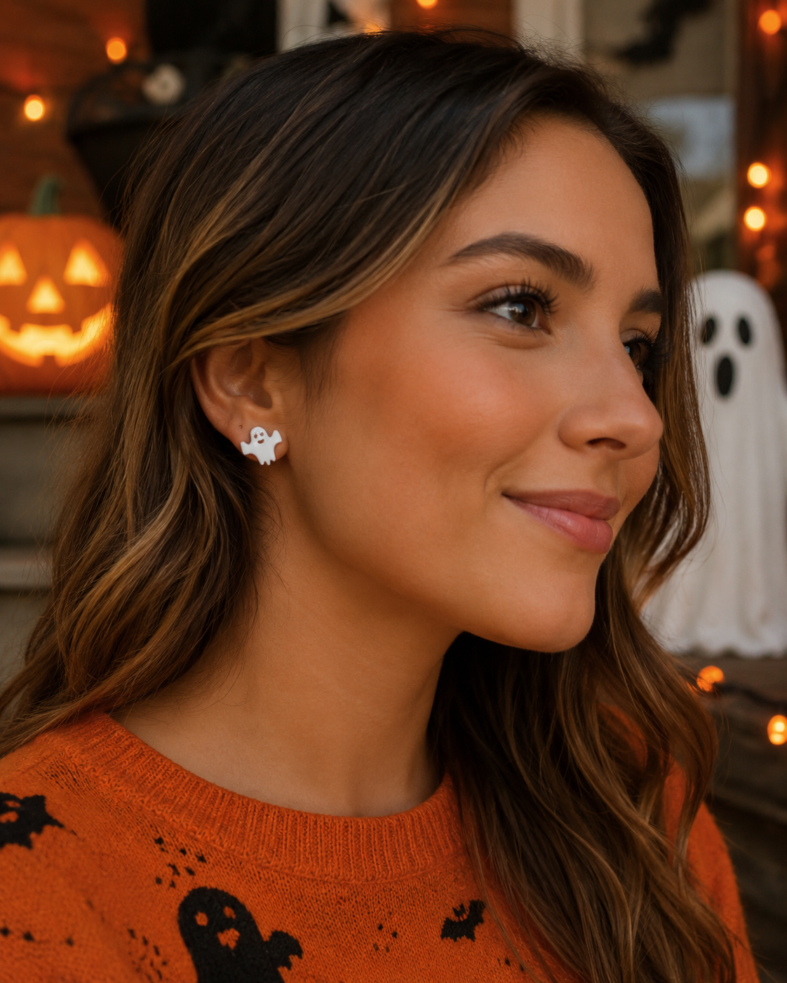 Boo-tiful Ghost Stud Earrings