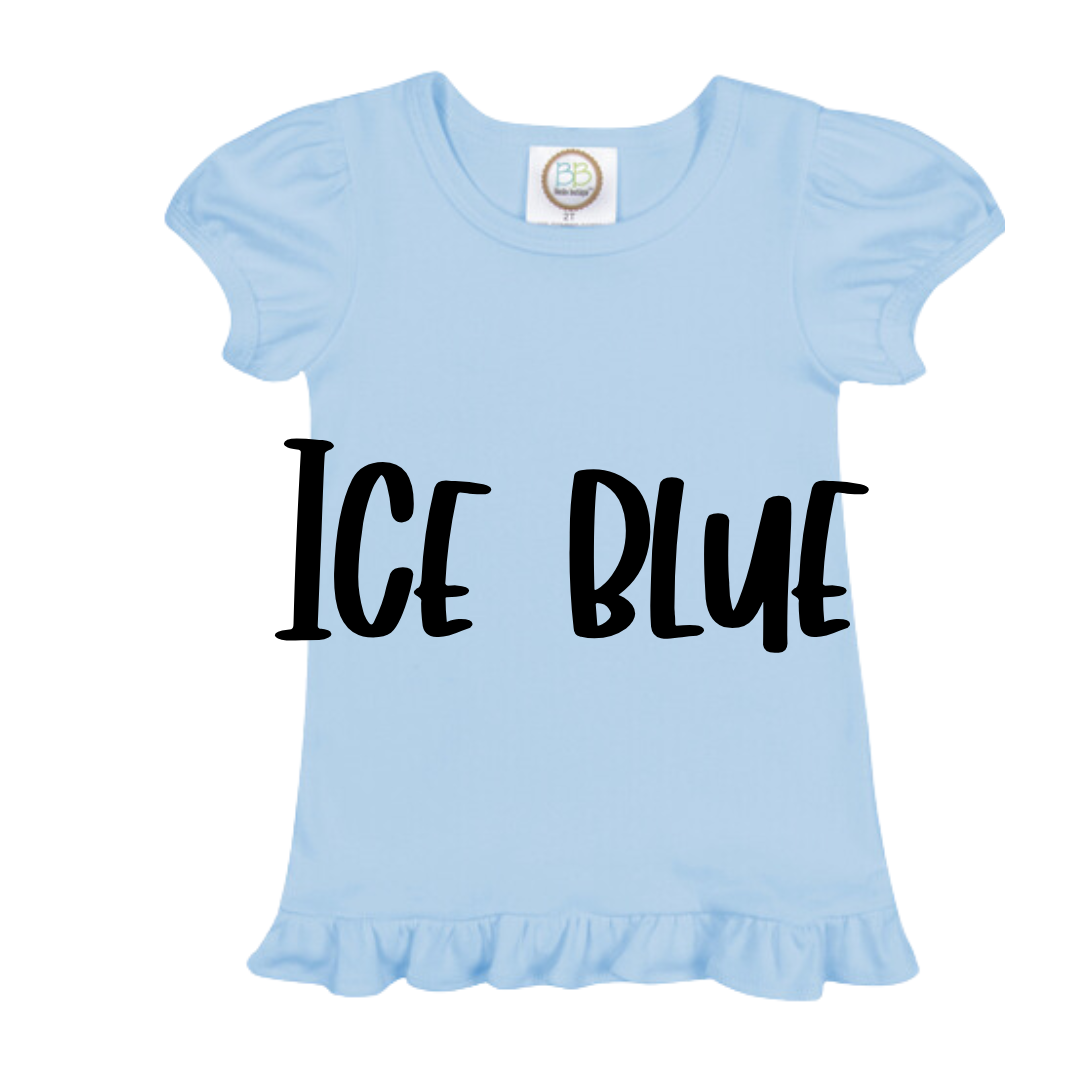 BOW FLAG PATRIOTIC GIRL EMBROIDERED T-SHIRT
