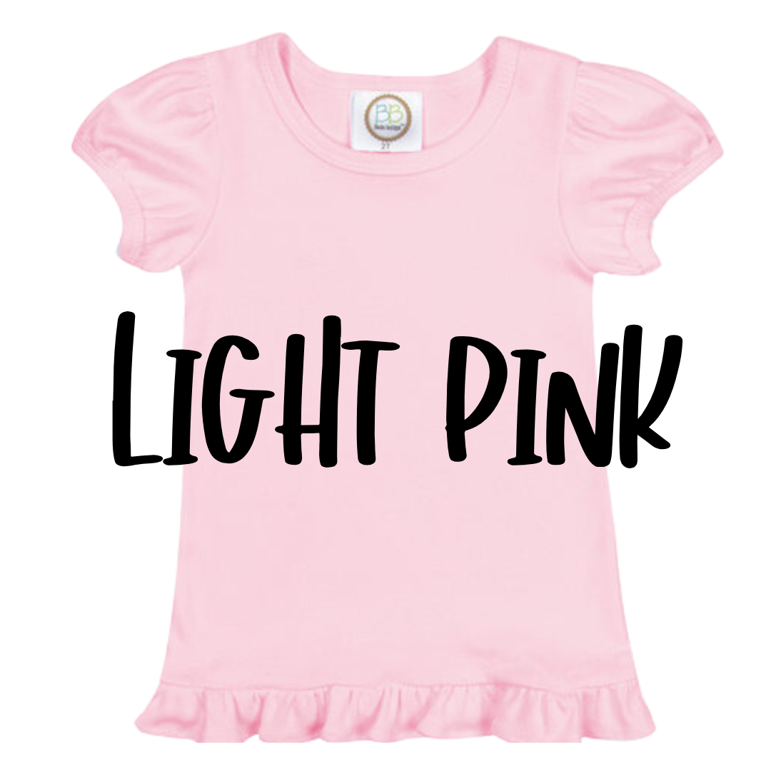 BOW FLAG PATRIOTIC GIRL EMBROIDERED T-SHIRT