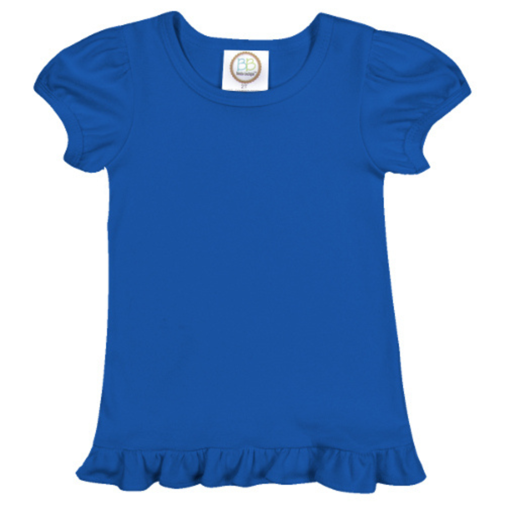 BOW FLAG PATRIOTIC GIRL EMBROIDERED T-SHIRT