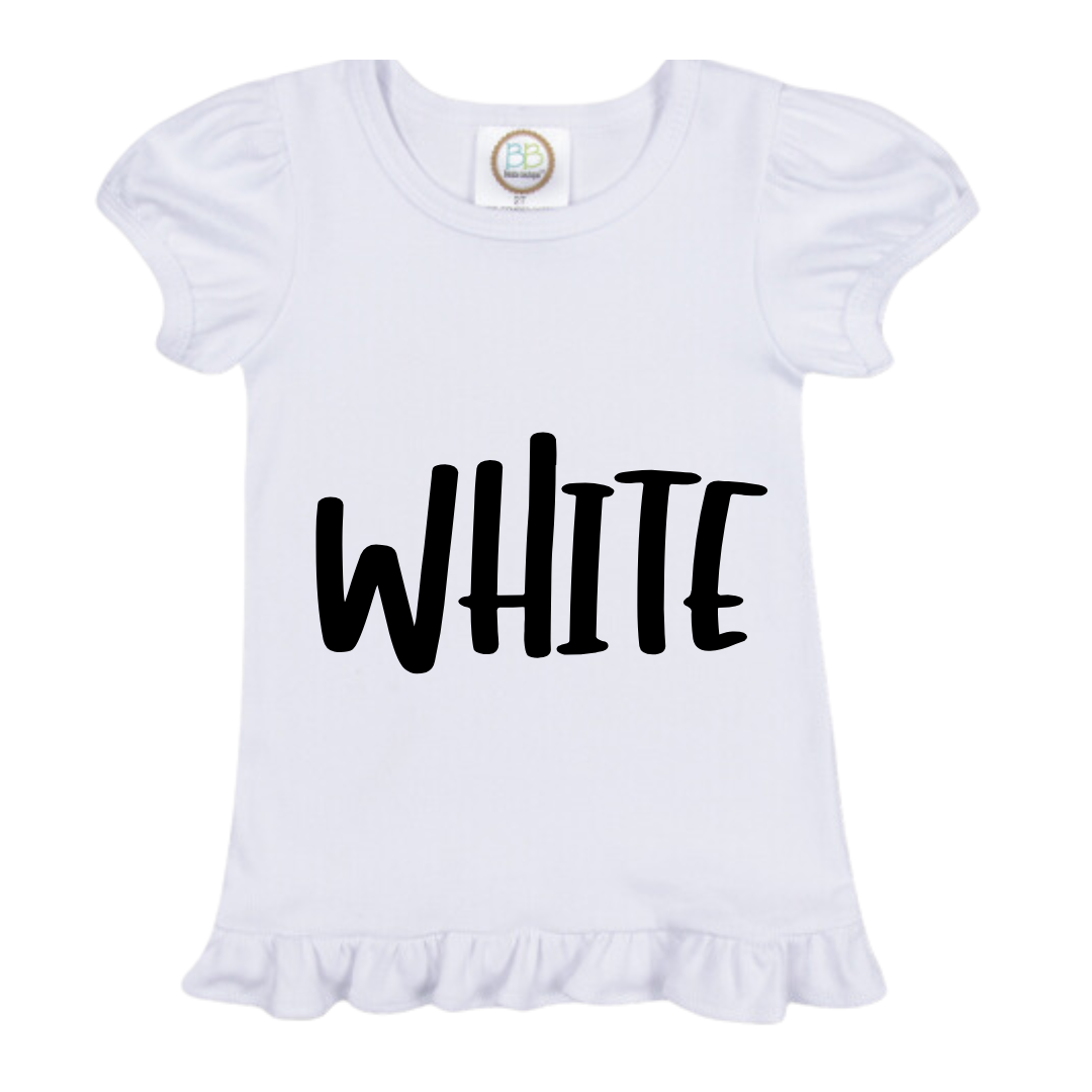 BOW FLAG PATRIOTIC GIRL EMBROIDERED T-SHIRT
