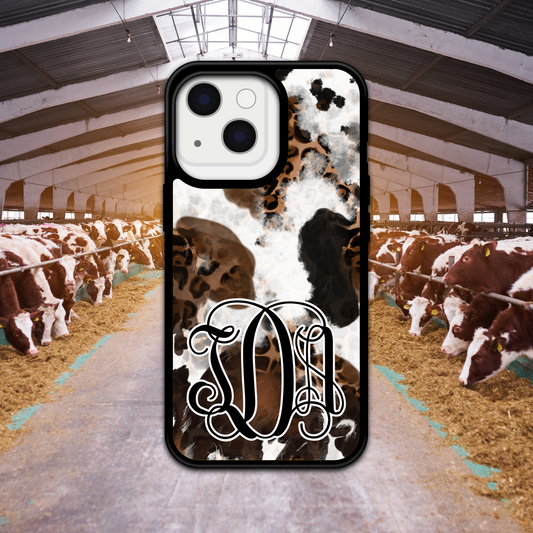 Cow Print/Design phone Case/ Cover/Compatible with iPhones & Samsung/Personalize It!