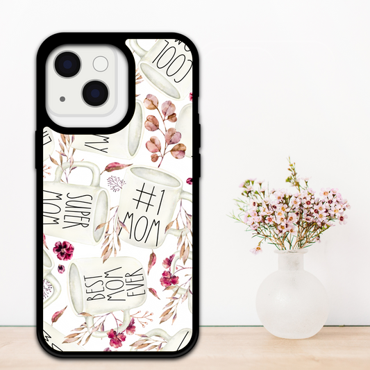Mom Muggin' Phone Covers/Gifts for Mama, Mimi, Nanny, Gigi/ Phone Case/ Cover/ Cell Phone Cases Black Edge Cover /Compatible with iPhone 13,14 and 15 pro max