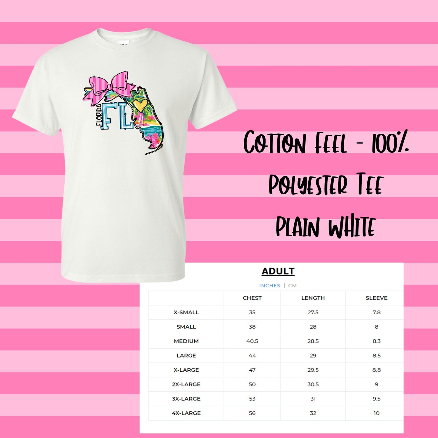 Fl design/preppy state design/ladies graphic tee
