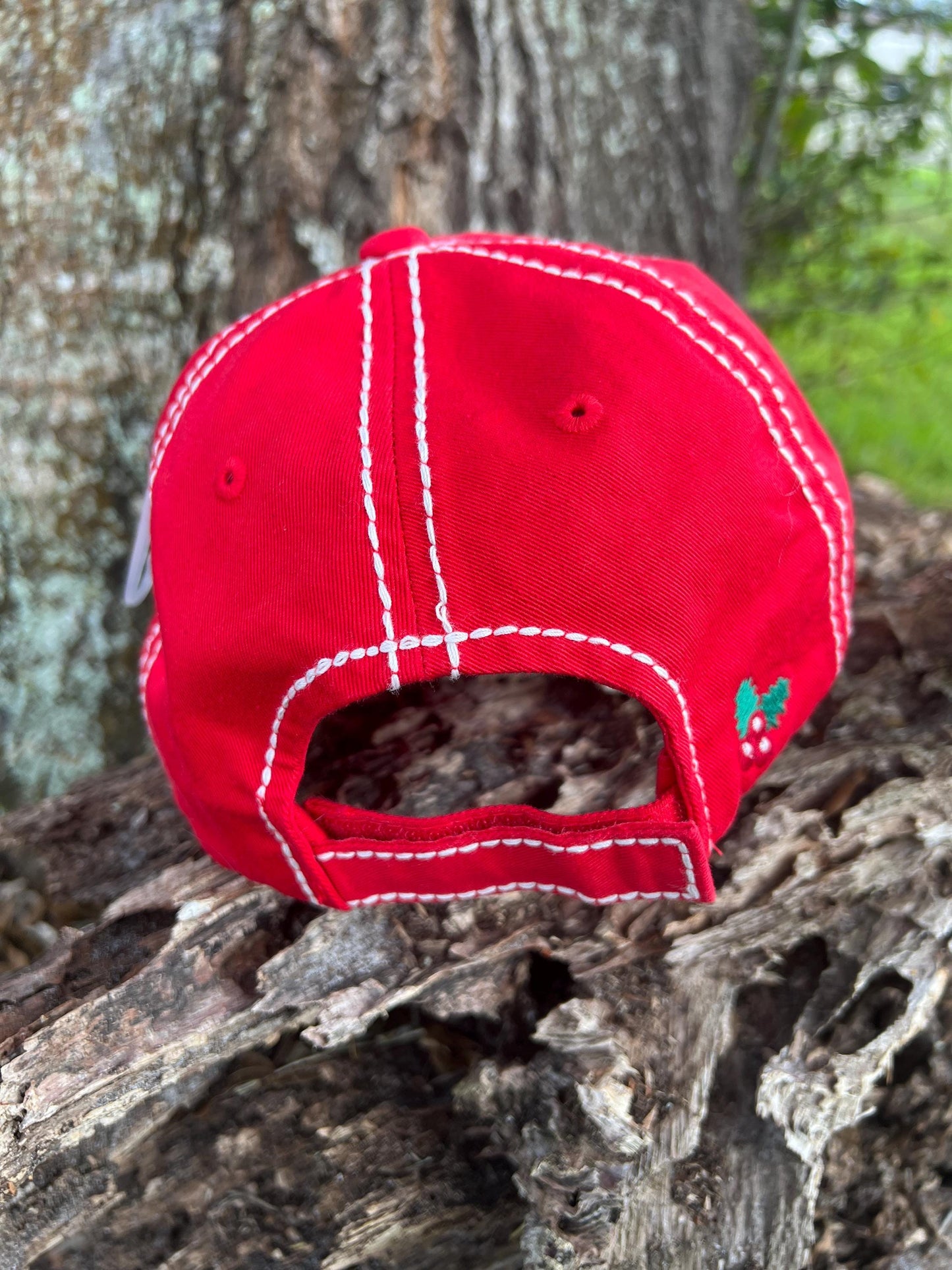 Destressed Merry Christmas Y'all Trucker Embroidered Hat