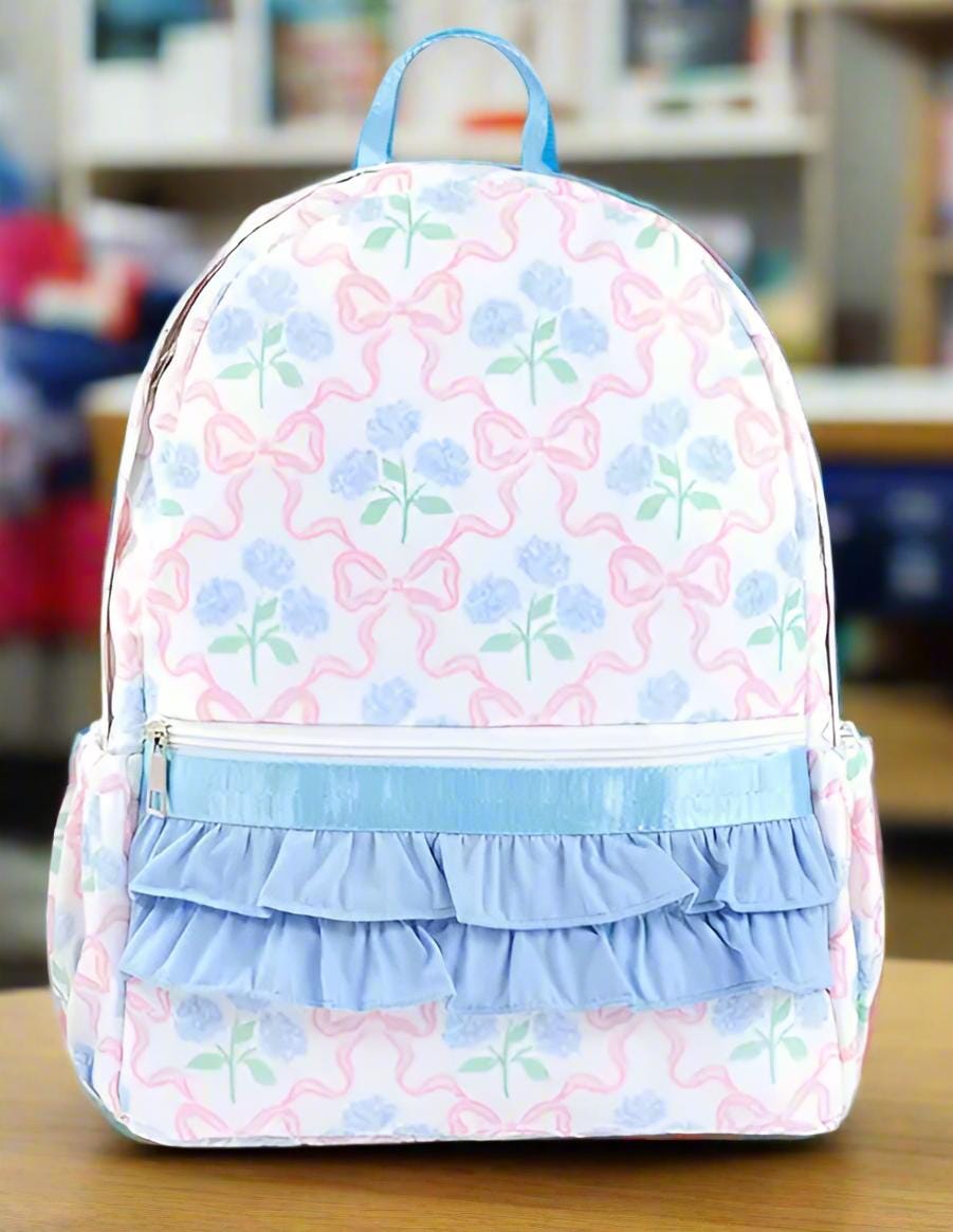 Coquette Bow/Floral Kids/Teens and Ladies Backpack