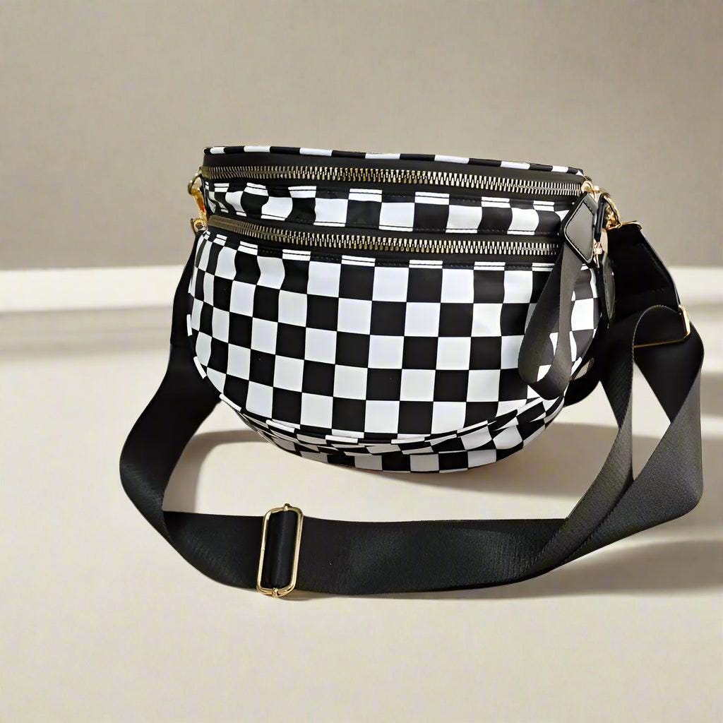 Casual Checkered Crossbody/Messenger Bag