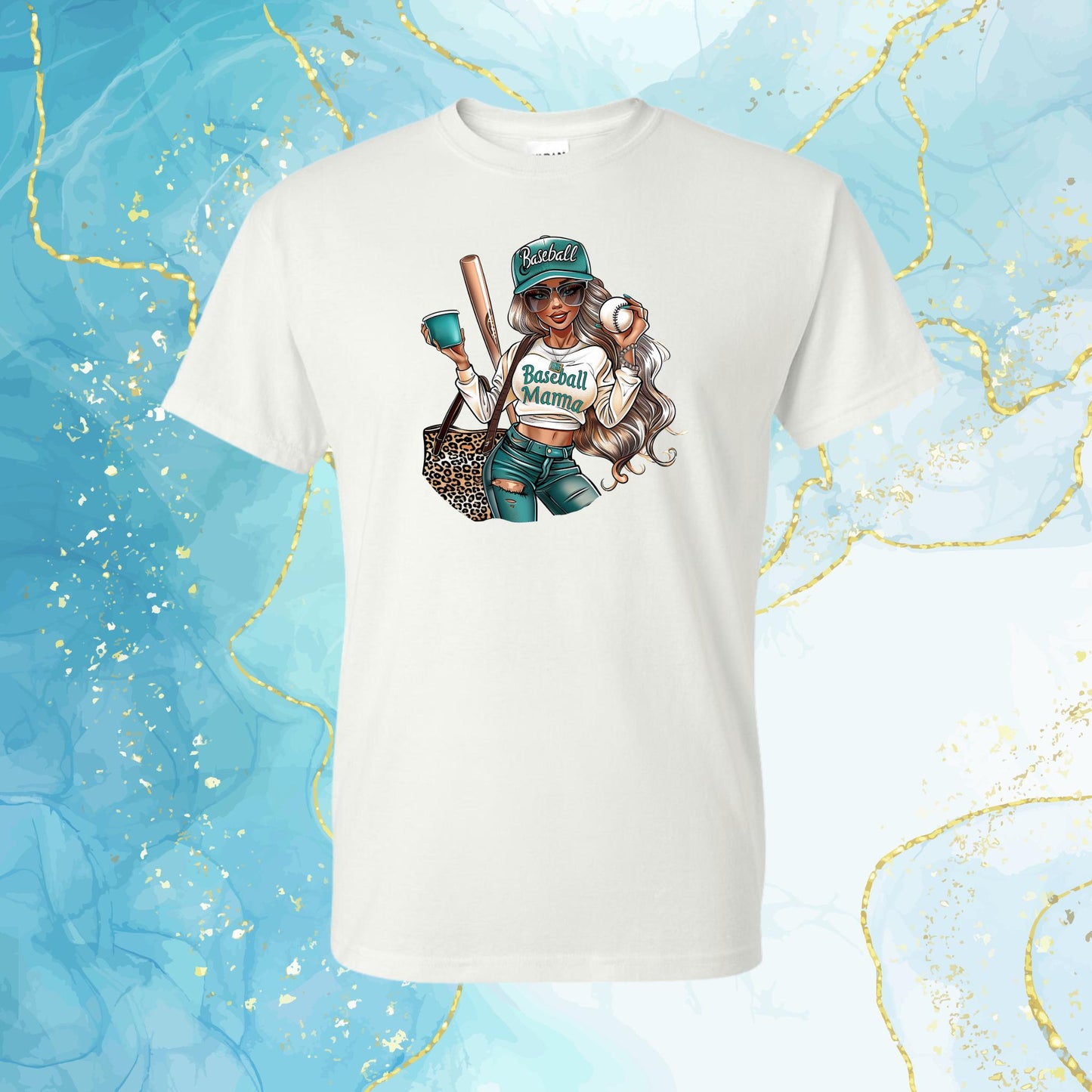 Baseball Mama Ladies Graphic Tee