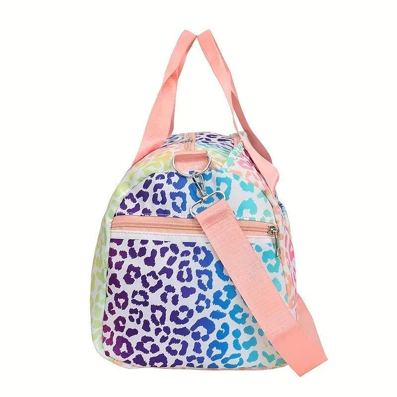 Leopard Patterned Duffle Bag/Personalize It