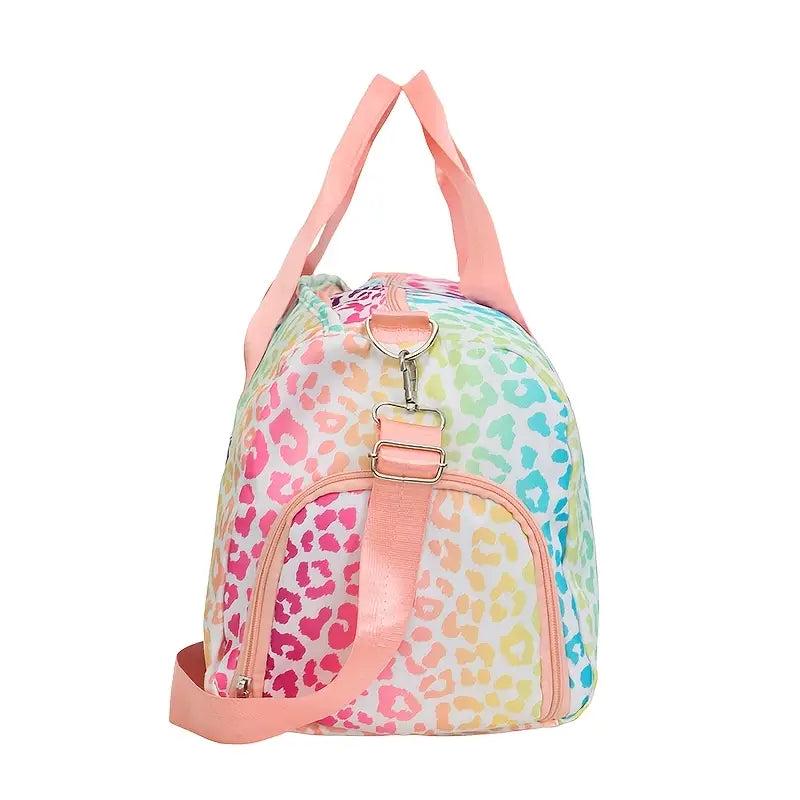 Leopard Patterned Duffle Bag/Personalize It