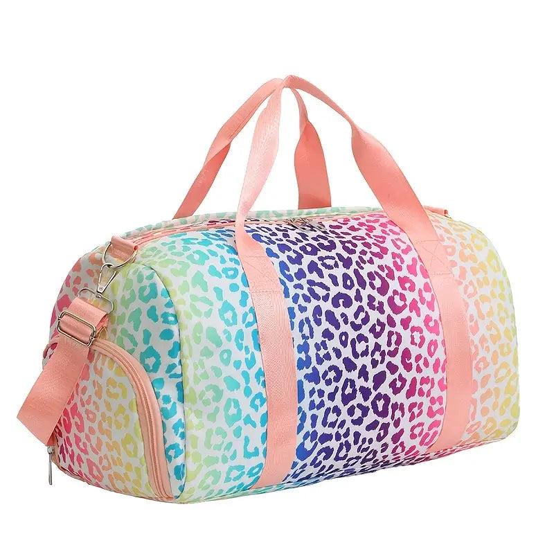 Leopard Patterned Duffle Bag/Personalize It