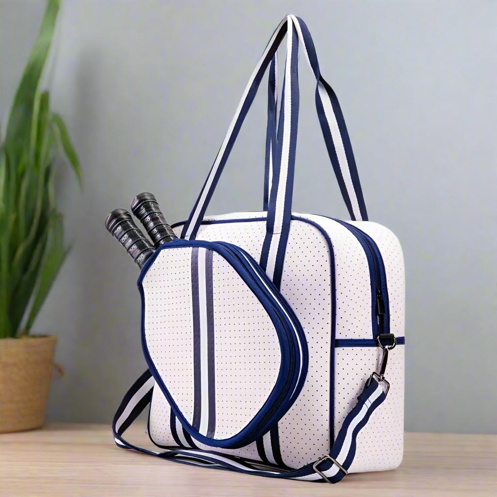 Water-Resistant Nylon Crossbody Pickleball Bag