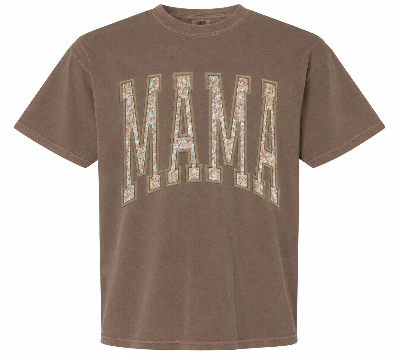 Personalized MAMA Sequin Appliqué Tank