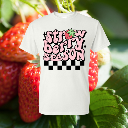 Strawberry Season Design/Ladies Shirt