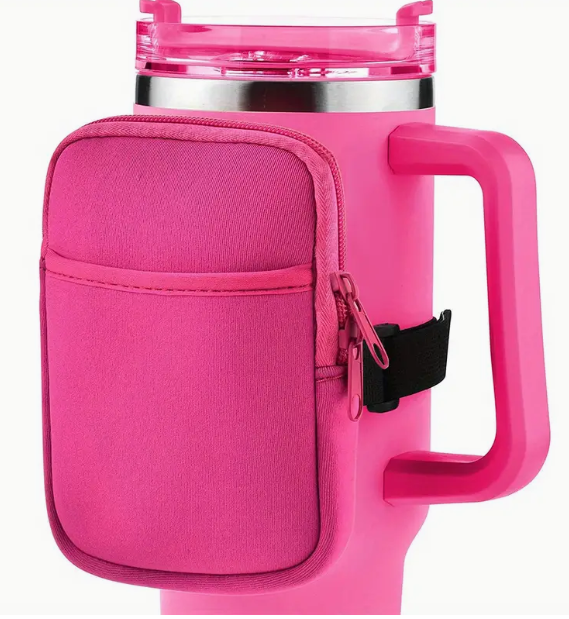 Compact Water Bottle Pouch With Pocket/ For 20oz/30oz/40oz Tumbler