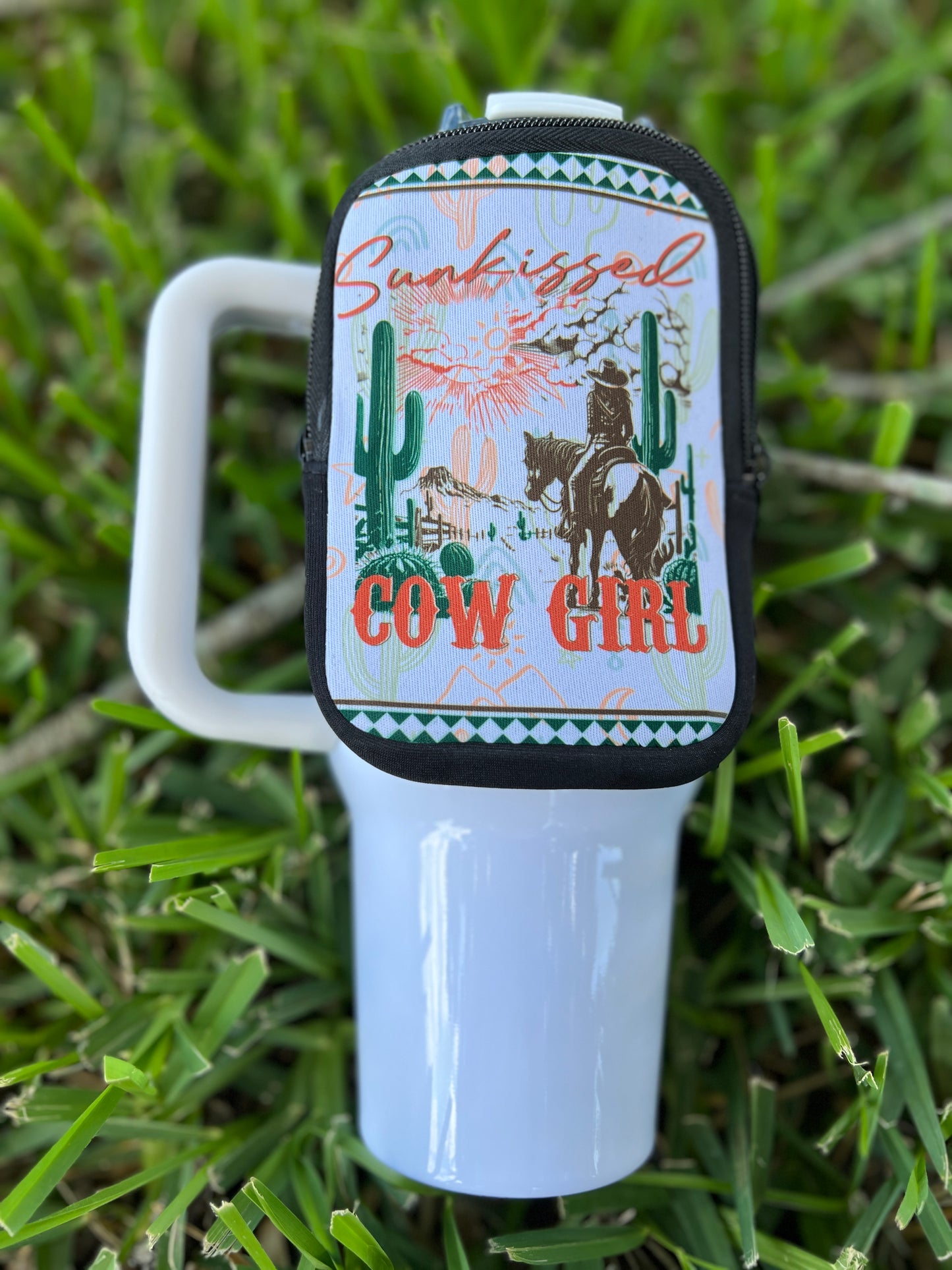 Sunkissed Cowgirl Compact Tumbler Backpack/Pouch/ For 20oz/30oz/40oz Tumbler