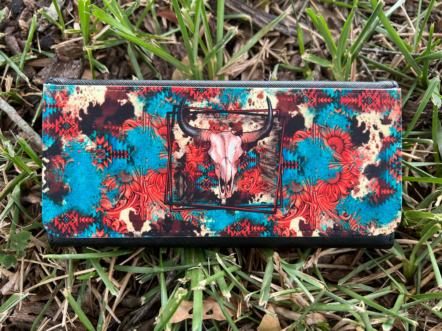 Western Steer Design Wallet