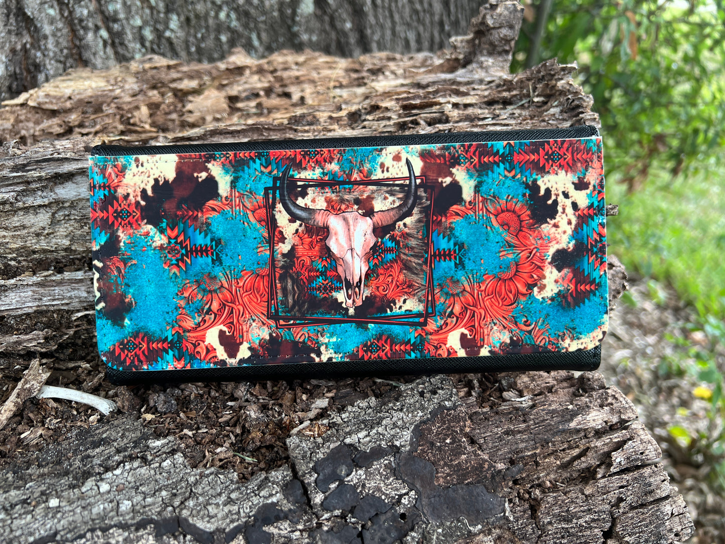 Western Steer Design Wallet