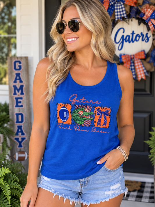 Gators touchdown season embroidered tee or tank/ mommy and me sizes