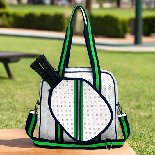 Water-Resistant Nylon Crossbody Pickleball Bag