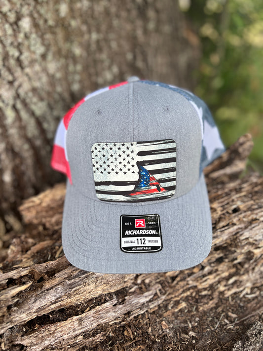 Florida Red Fish Design/American Flag Design/Richardson Cap/Hat