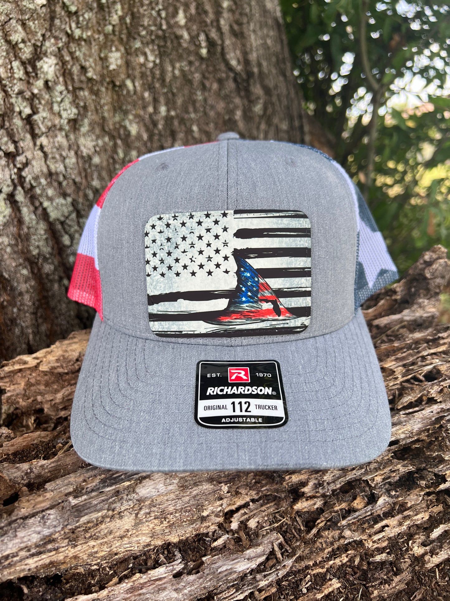 Florida Red Fish Design/American Flag Design/Richardson Cap/Hat