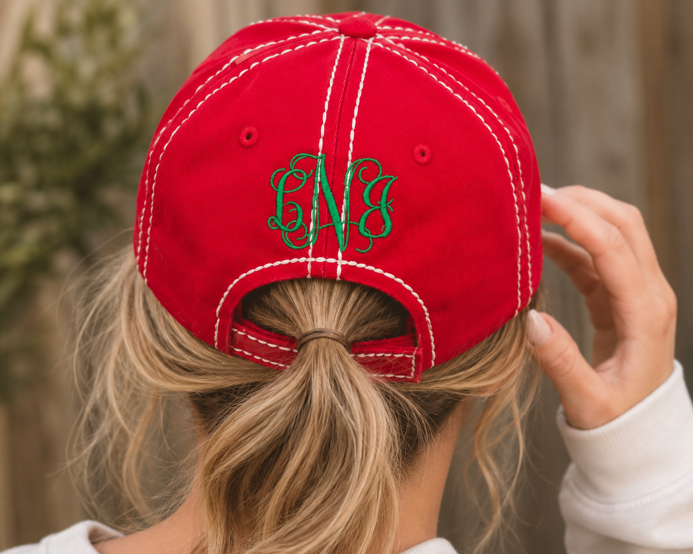 Distressed Merry Christmas Y'all Trucker Embroidered Hat
