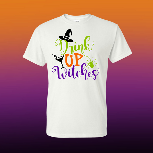 DRINK UP WITCHES LADIES GRAPHIC T-SHIRT
