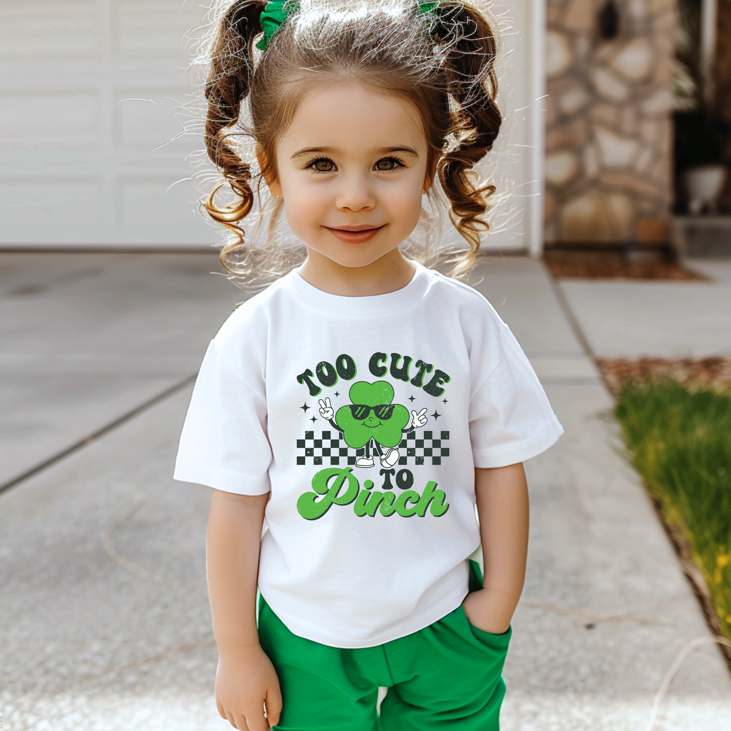 To Cute To Pinch Design/ Kids Shirt/Perfect for St. Patrick's Day