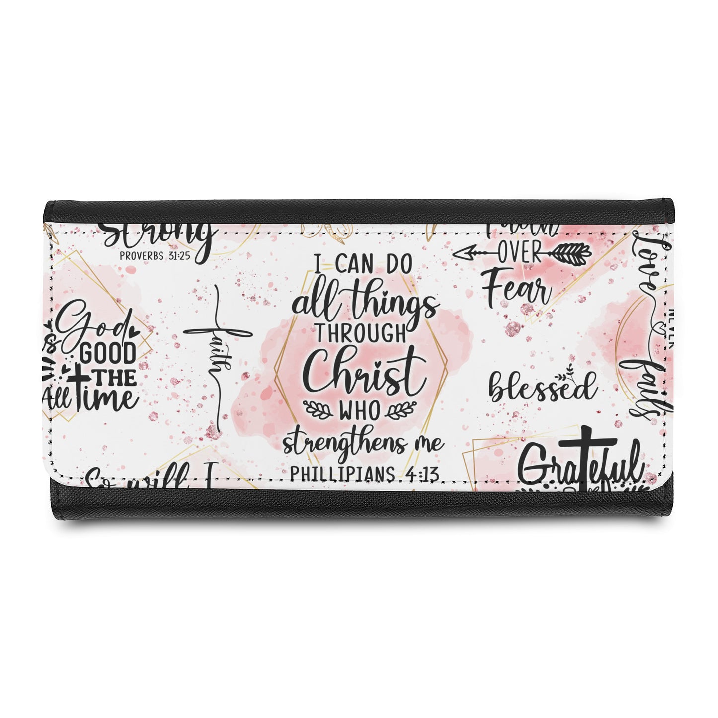 Christian Inspiration Quotes Design Wallet