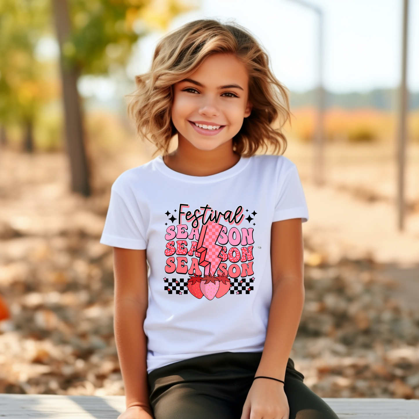 Festival Season/Strawberry Design/Adult and Kids Shirt