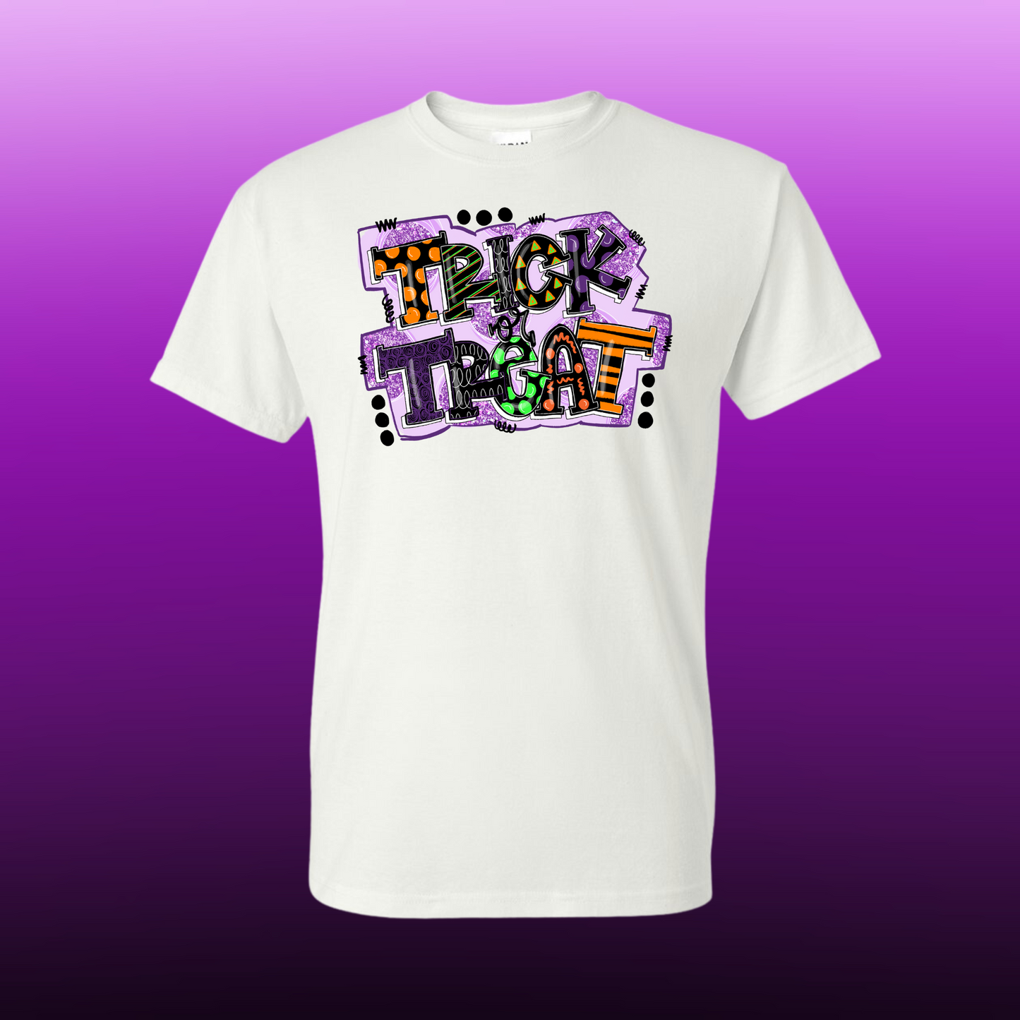 TRICK OR TREAT LADIES GRAPHIC T-SHIRT