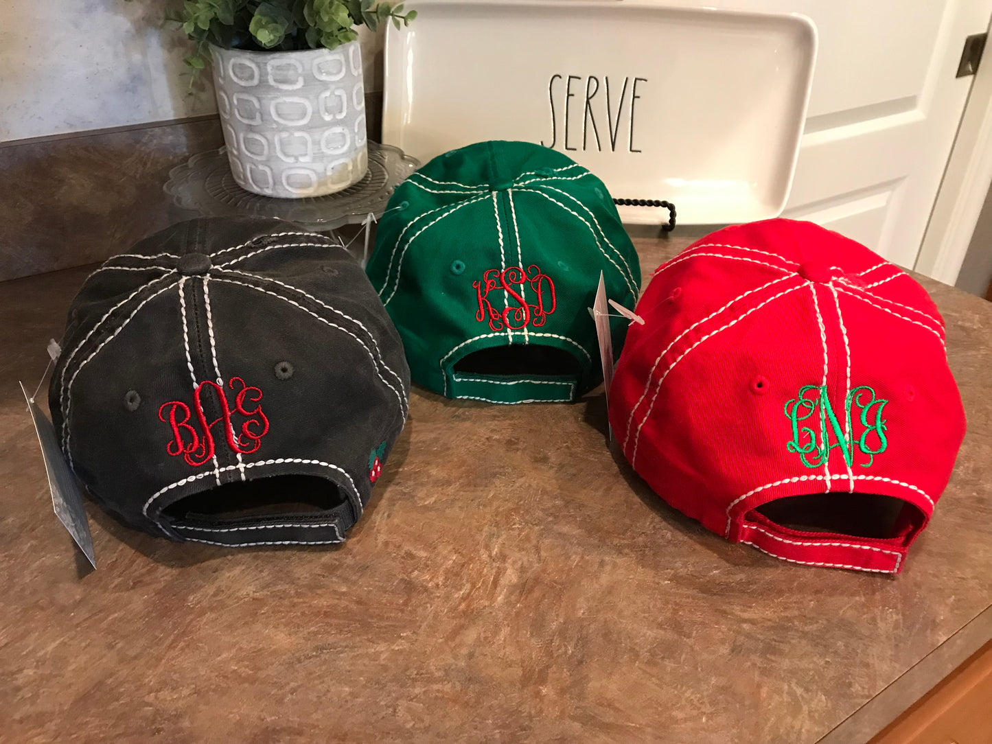 Distressed Merry Christmas Y'all Trucker Embroidered Hat