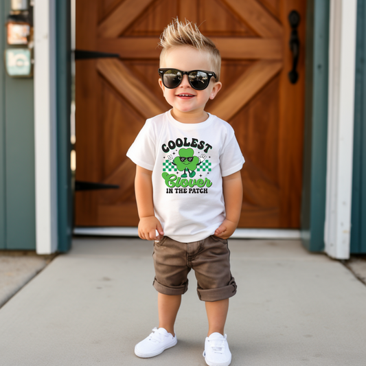 Coolest Clover In The Patch Design/ Kids Shirt/Perfect for St. Patrick's Day