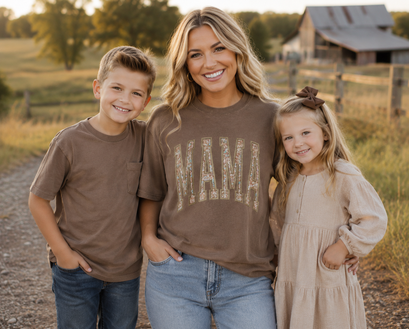 Personalized MAMA Sequin Appliqué Tank