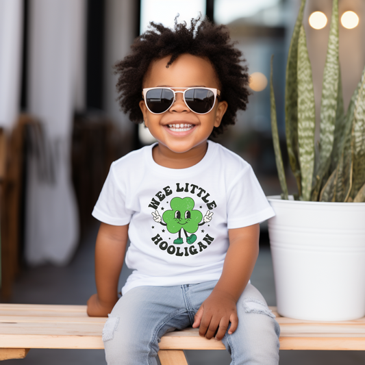 Wee Little Hooligan Design/ Kids Shirt/Perfect for St. Patrick's Day