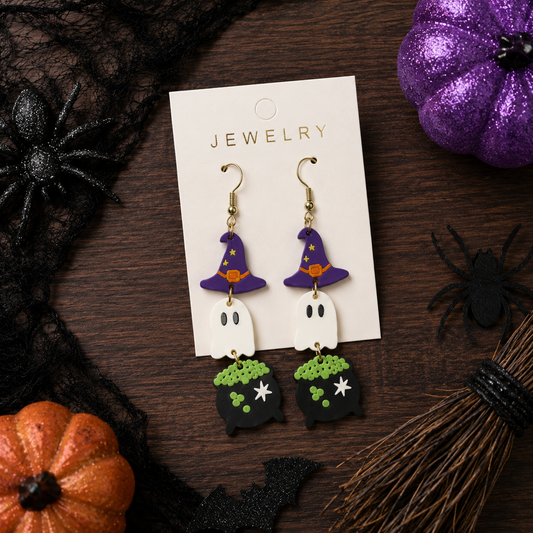 Brewtiful Boo Acrylic Earrings