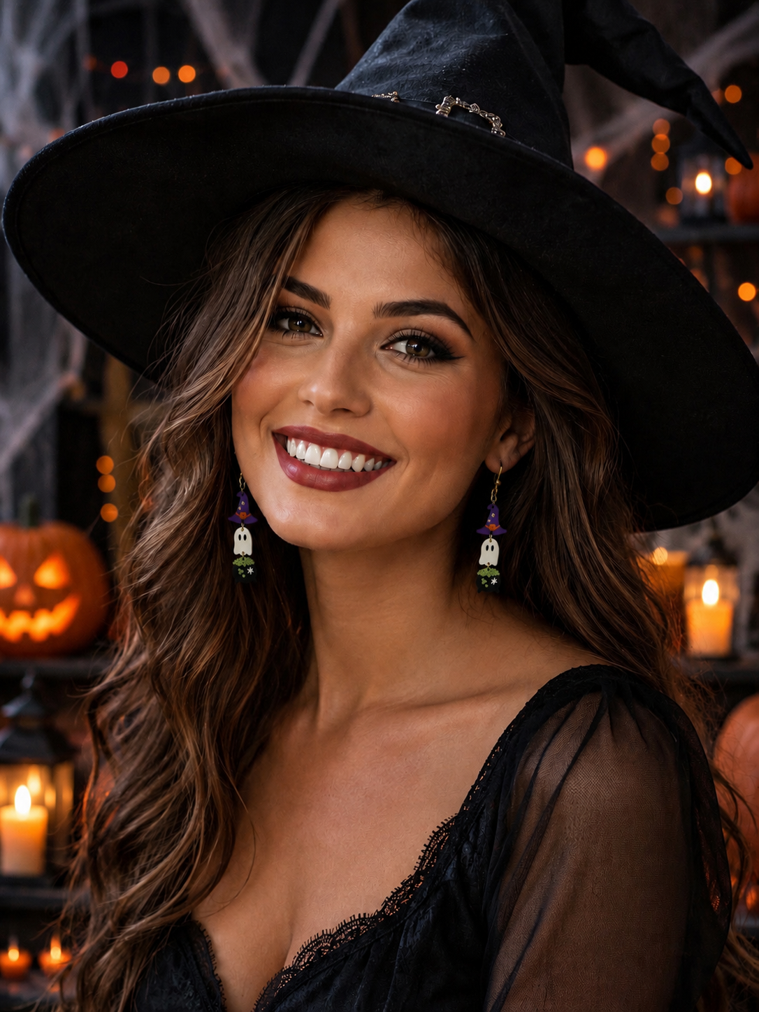 Brewtiful Boo Acrylic Earrings