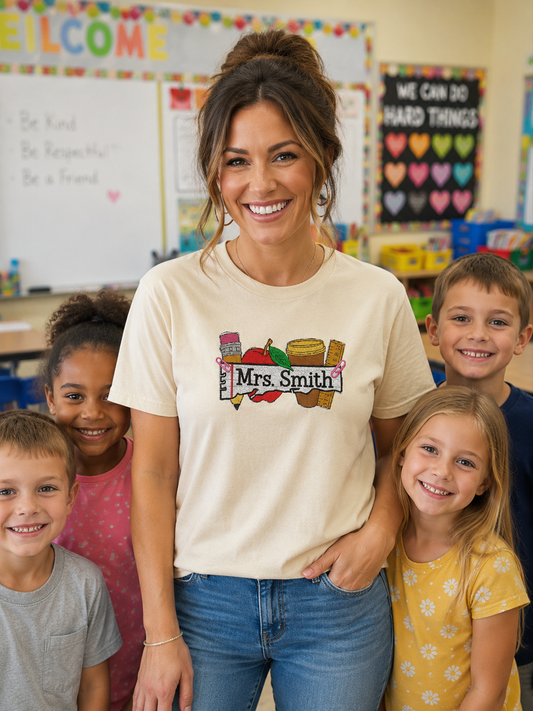 Personalized Teacher Tee