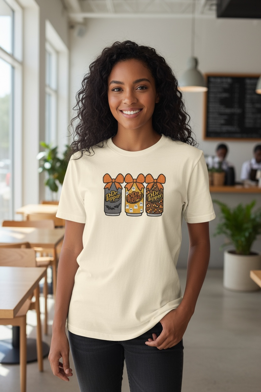 Halloween Soda Embroidery T-Shirt