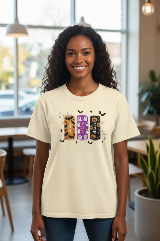Halloween Energy Drink Embroidery T-Shirt