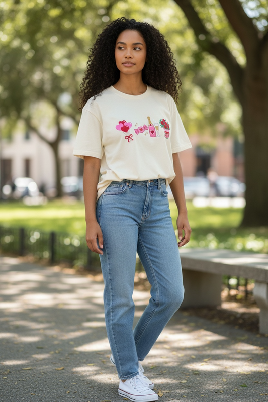 Coquette Valentines Bundle Design Embroidery Shirt