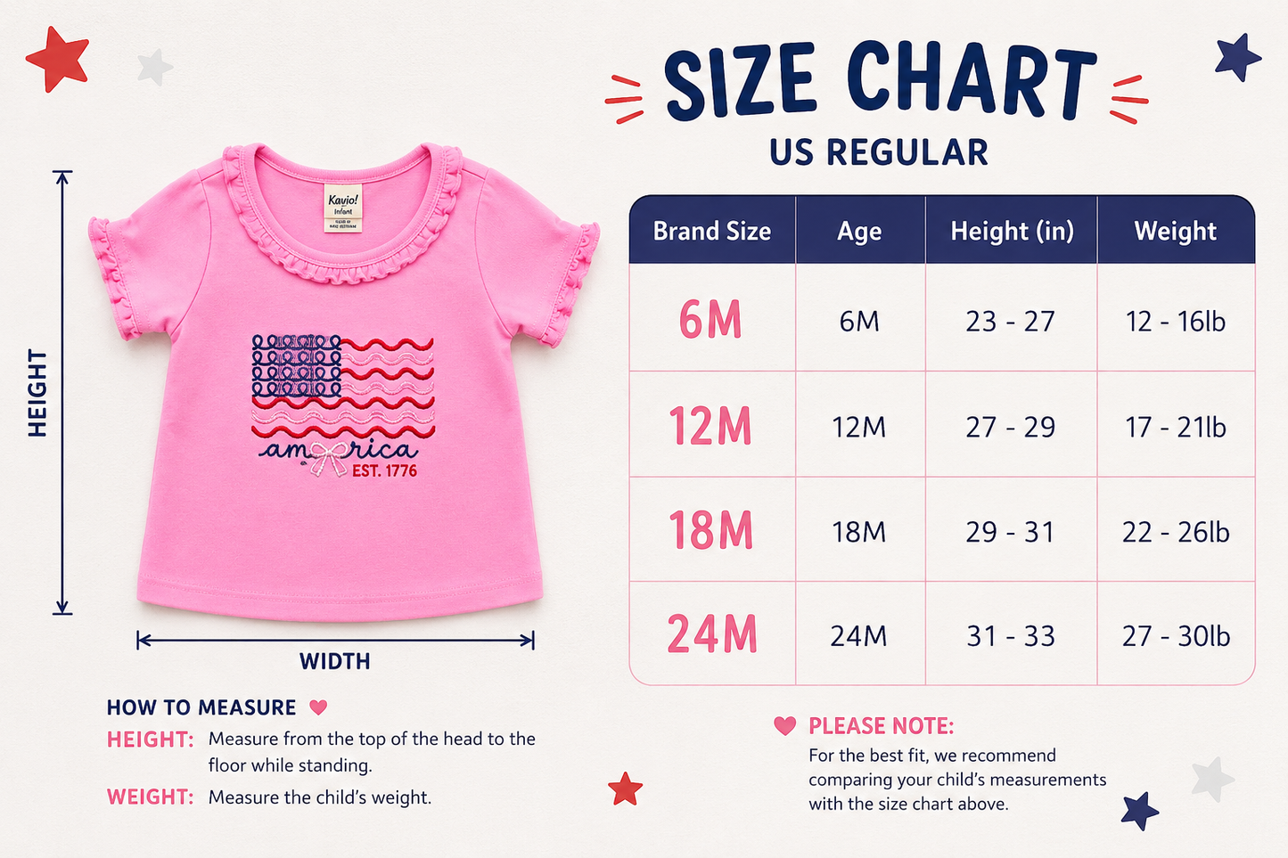 America Est. 1776 Ruffle Toddler Tee